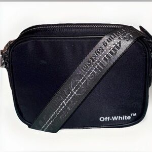 Off-White Binder Camera Bag Black on Black EC with Dust Bag